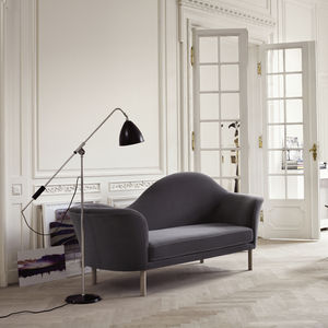 floor-standing lamp / contemporary / brass / swing-arm