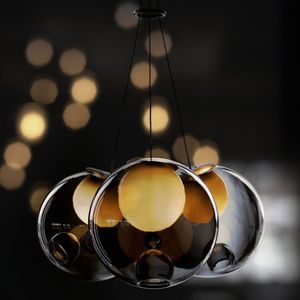 pendant lamp / contemporary / glass / blown glass