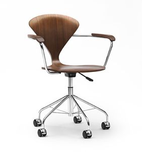 contemporary office chair / swivel / adjustable / on casters