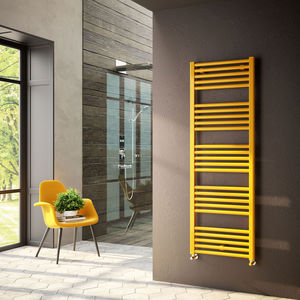 hot water towel radiator / steel / contemporary / wall-mounted