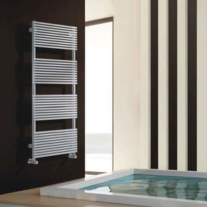 hot water towel radiator / steel / contemporary / bathroom