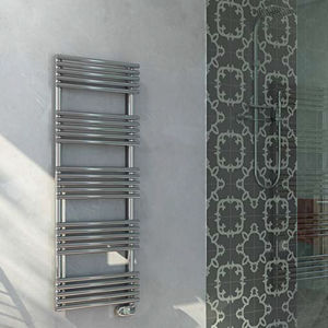 electric towel radiator / stainless steel / contemporary / bathroom