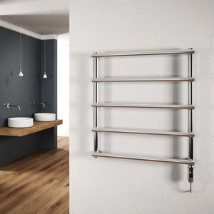 electric towel radiator / stainless steel / contemporary / bathroom