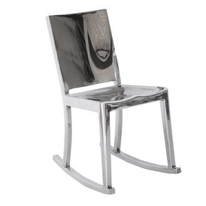 contemporary chair / aluminum / by Philippe Starck / rocker