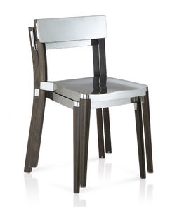 contemporary chair / made from recycled materials / ash / cast aluminum