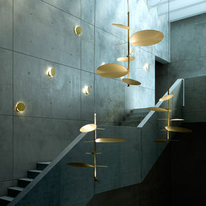 pendant lamp / original design / metal / dimmable