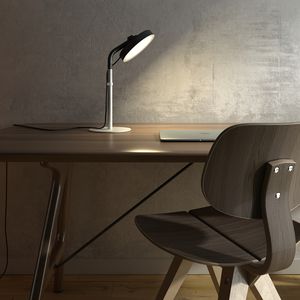 table lamp / contemporary / acrylic / metal