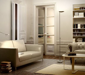 floor-standing lamp / contemporary / metal / halogen