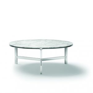 contemporary coffee table / metal / marble / solid wood