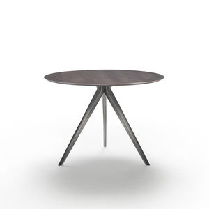 dining table / contemporary / lacquered wood / solid wood