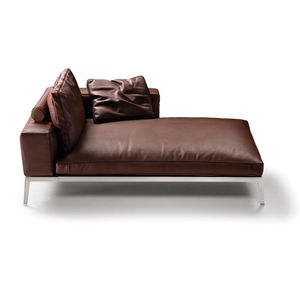 contemporary daybed / fabric / leather / indoor