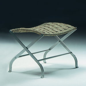 contemporary stool / metal / leather / by Antonio Citterio
