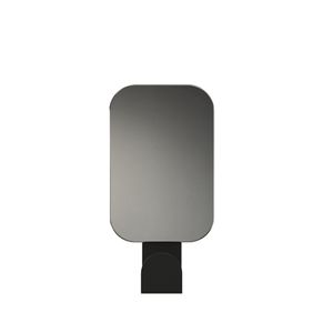wall-mounted mirror / contemporary / rectangular / aluminum