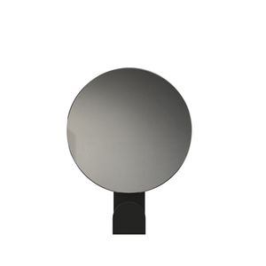 wall-mounted mirror / contemporary / round / aluminum