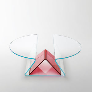 contemporary coffee table / crystal / by Mario Bellini