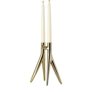 aluminum candle holder / galvanized / by Philippe Starck