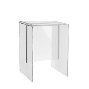 contemporary stool / PMMA / gray / green