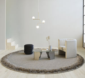 contemporary rug / patterned / wool / linen