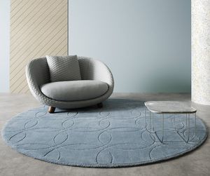 contemporary rug / geometric / wool / rectangular