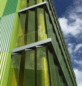 aluminum cladding / lacquered / smooth / strip
