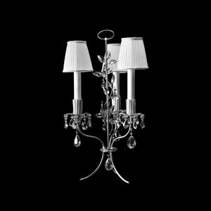 table lamp / classic / brass / glass