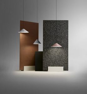 pendant lamp / contemporary / silk / ceramic