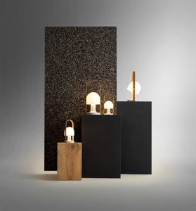table lamp / classic / oak / polycarbonate