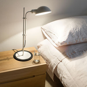 table lamp / contemporary / iron / lacquered aluminum