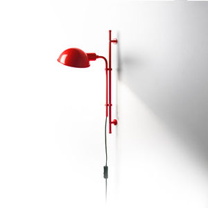 contemporary wall light / lacquered aluminum / LED / round