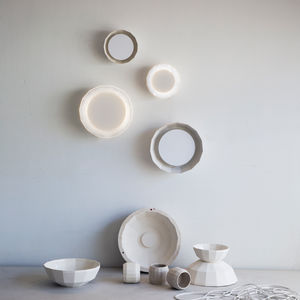 contemporary wall light / metal / ceramic / LED
