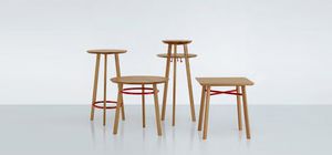 contemporary high bar table / wooden / square