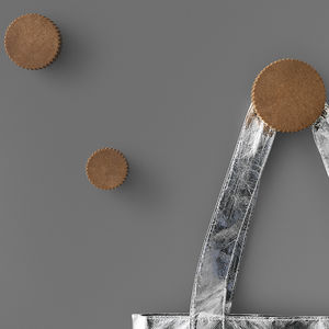 contemporary coat hook / in wood fiber