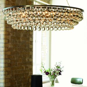 contemporary chandelier / glass / nickel / bronze
