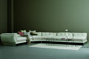 corner sofa / modular / contemporary / steel