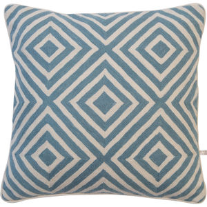 square cushion / patterned / wool