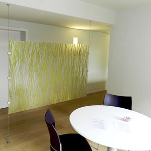 resin decorative panel / for partition walls / GreenGuard® certification / made from recycled materials
