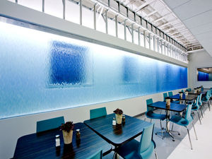 resin decorative panel / for interior fittings / wall-mounted / textured