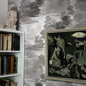 contemporary wallpaper / nature pattern / non-woven / blue