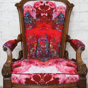 upholstery fabric / for curtains / patterned / cotton