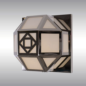 traditional wall light / brass / crystal / LED