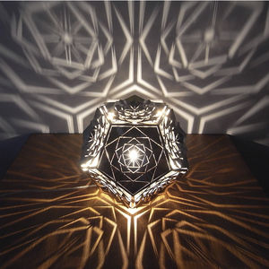 table lamp / original design / stainless steel / incandescent