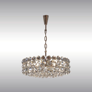 traditional chandelier / crystal / brass / incandescent