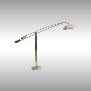floor-standing lamp / Bauhaus design / aluminum / iron