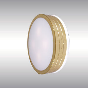 traditional wall light / brass / wooden / LED