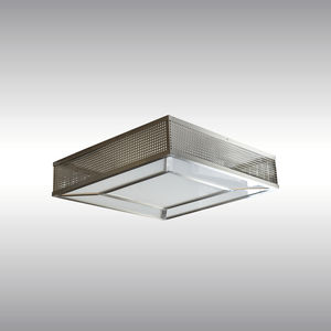traditional ceiling light / square / glass / LED