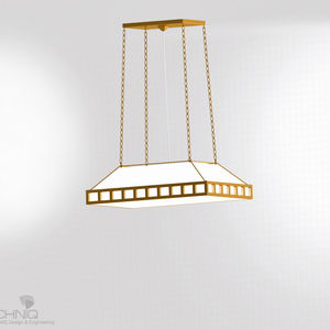 traditional chandelier / glass / brass / nickel