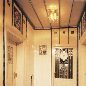 classic ceiling light / brass / LED / by Josef Hoffmann