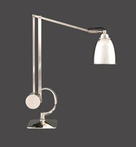 office lamp / contemporary / glass / brass