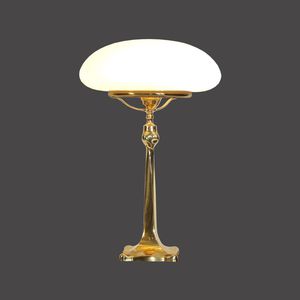 table lamp / traditional / glass / blown glass