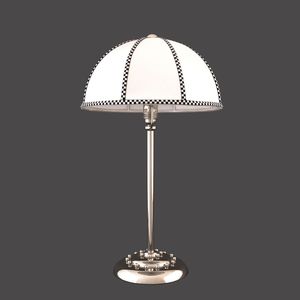 office lamp / traditional / silk / brass